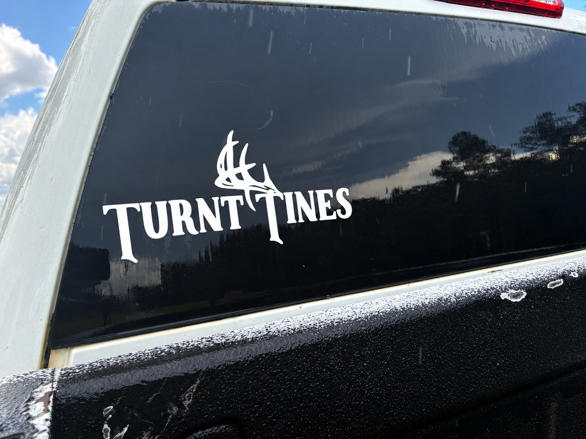White back glass sticker 6x13