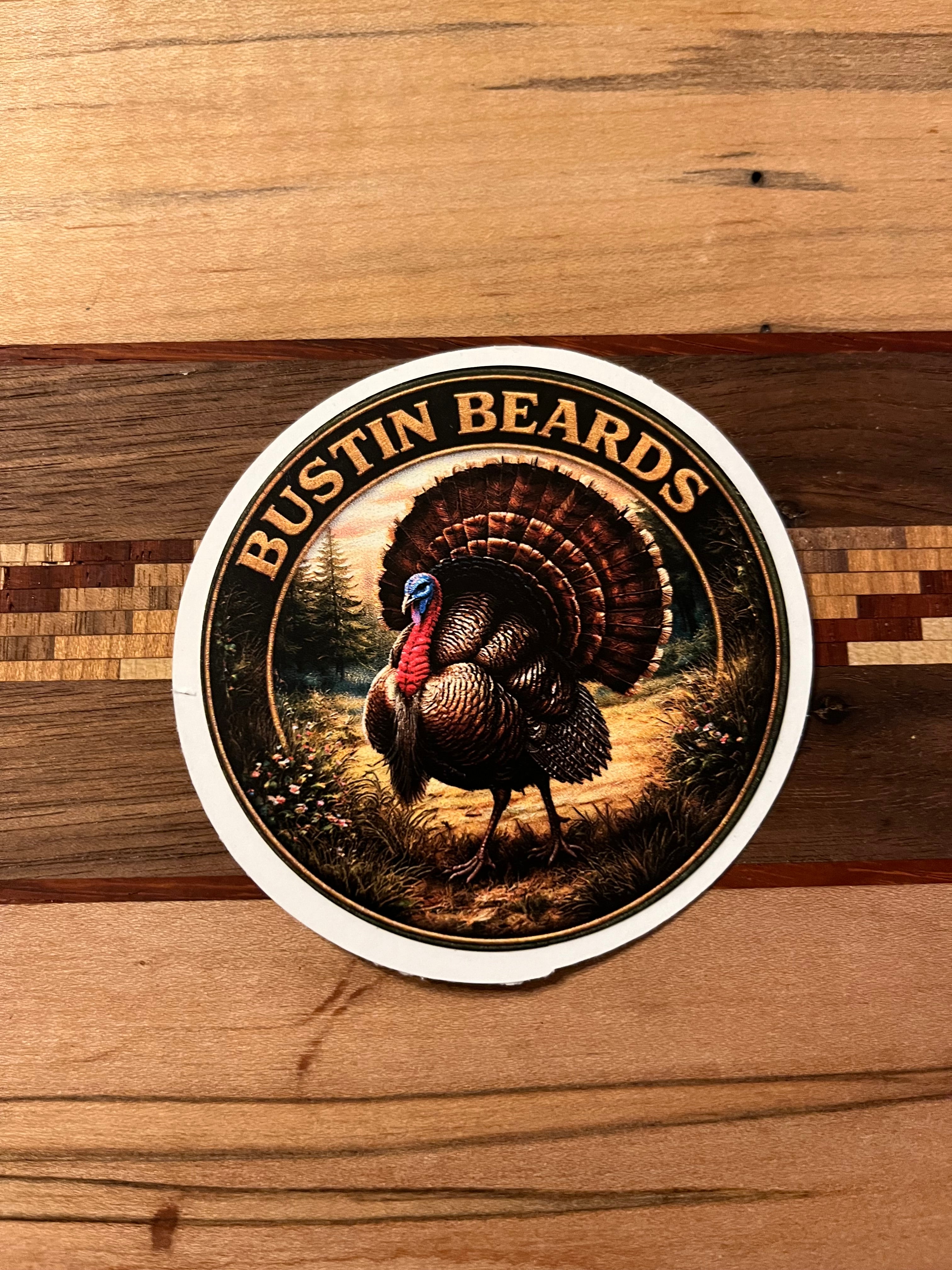 Bustin Beards Sticker